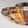 Deckenlampe Tiffany Stil rund Ø 40,7 cm Metall Glas 2x E27