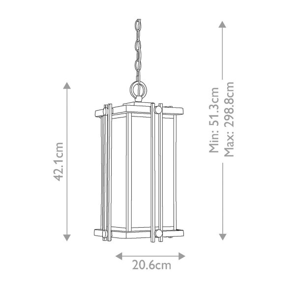 Brillante lampe suspendue GORDON extérieur Design moderne