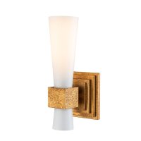 Applique murale métal verre H : 35,6 cm en or...