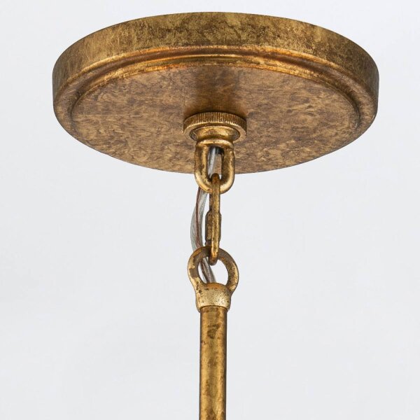 Kronleuchter Metall Glas 83,8 cm breit H: max. 205,7 cm Ring