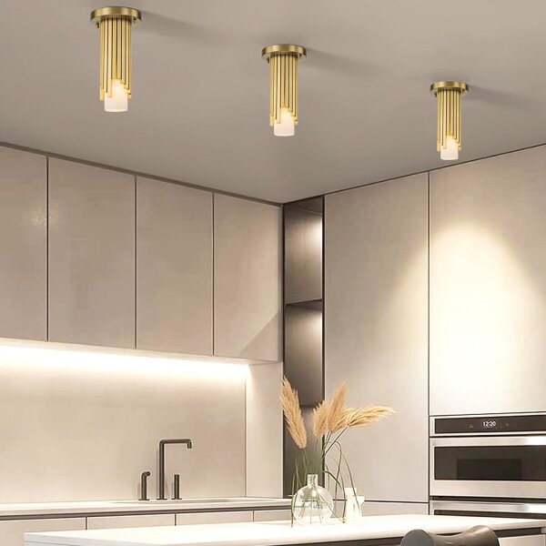 Deckenleuchte verstellbar Metall Glas Modern H: max. 126,1 cm