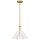 Suspension Blanc Laiton antique H : max. 130,9 cm Métal E27