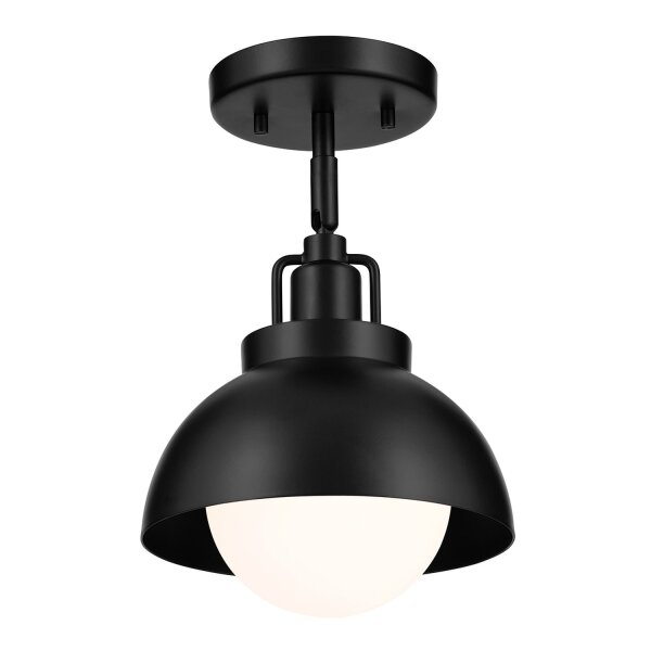 Lampe dintérieur 3 en 1 mur plafond suspension noir métal verre