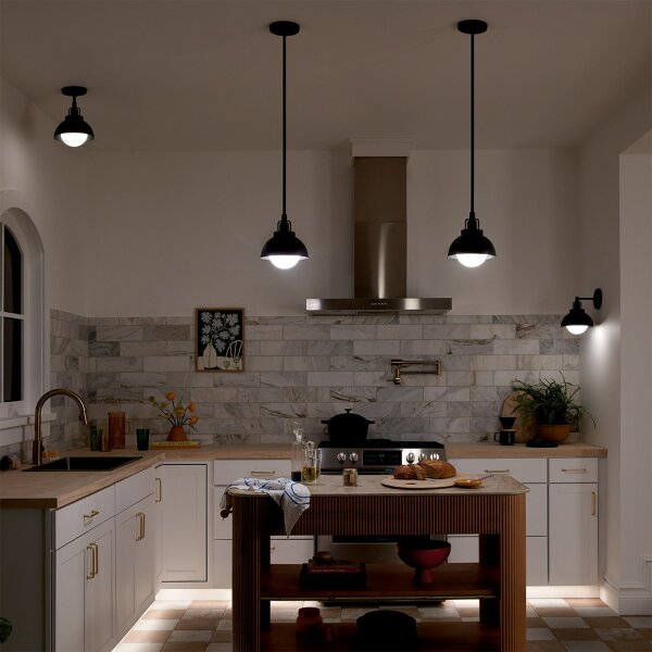 Lampe dintérieur 3 en 1 mur plafond suspension noir métal verre