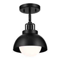 Innenleuchte 3-in-1 Wand Decke Hänge Schwarz Metall...