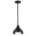 Lampe dintérieur 3 en 1 mur plafond suspension noir métal verre