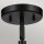 Lampe dintérieur 3 en 1 mur plafond suspension noir métal verre