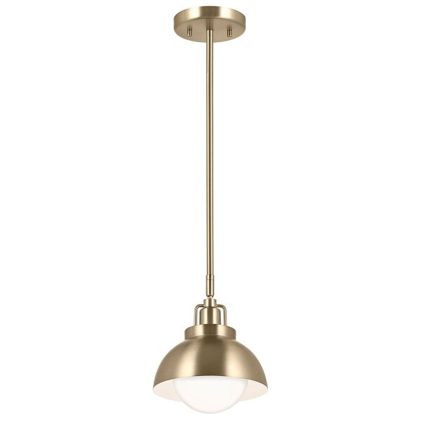 Innenleuchte 3-in-1 Wand Decke Hänge Metall Glas in Bronze