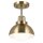Innenleuchte 3-in-1 Wand Decke Hänge Metall Glas in Bronze