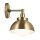 Innenleuchte 3-in-1 Wand Decke Hänge Metall Glas in Bronze