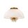 Suspension verre métal D : 45,7 cm rond 3x E14 réglable