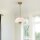 Suspension verre métal D : 45,7 cm rond 3x E14 réglable