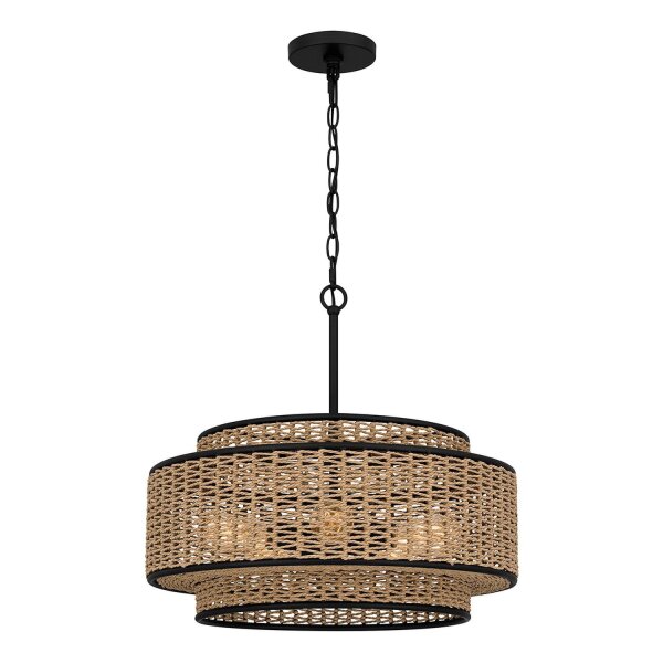 Suspension corde métal D : 50,8 cm H : max. 233,3 cm Boho