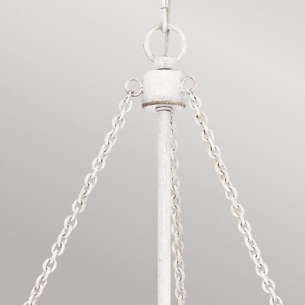 Suspension verre corde métal E27 D : 50,4 cm rond 4x E27