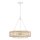 Suspension verre corde métal E27 D : 50,4 cm rond 4x E27