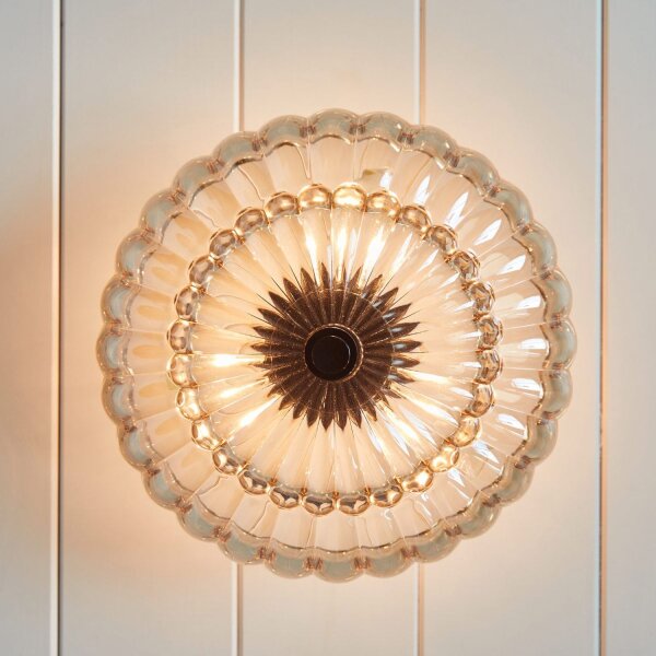 Deckenlampe Rauchglas D: 29,7 cm E14 3-flammig