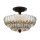 Deckenlampe Rauchglas D: 29,7 cm E14 3-flammig