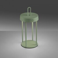 LED Akku Tischleuchte Aluminium dimmbar IP44 2 W Grün