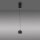 Suspension LED métal blanc chaud 3000 K 800 lm noir