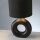 Lampe de table céramique tissu 30 cm E27 noir or Moderne
