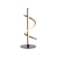 Lampe de table LED métal 3000 K 2100 lm noir laiton