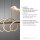 Suspension LED dimmable 121 cm 3000 K noir laiton