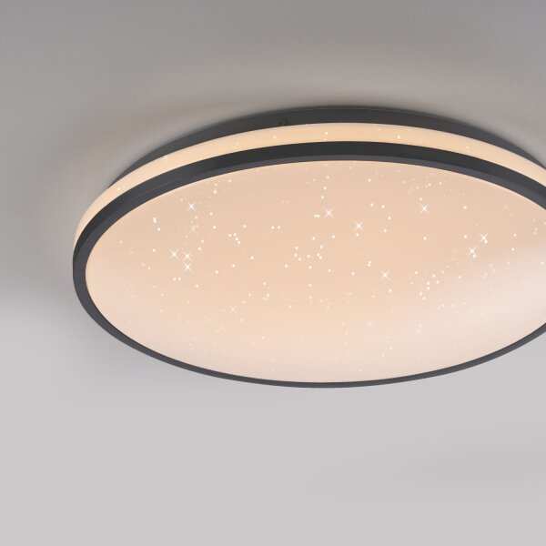 LED Deckenleuchte Nachthimmel Schwarz 3000 K dimmbar