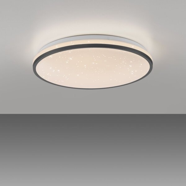 LED Deckenleuchte Nachthimmel Schwarz 3000 K dimmbar