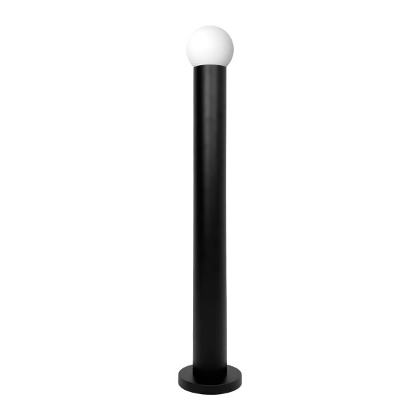 Stehlampe innen E14 101 cm Schwarz Weiß Messing Alu Glas