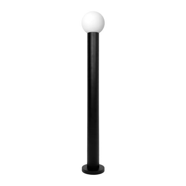 Stehlampe E14 124 cm Schwarz Weiß Messing Glas Aluminium