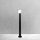 Stehlampe E14 124 cm Schwarz Weiß Messing Glas Aluminium
