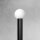 Stehlampe E14 124 cm Schwarz Weiß Messing Glas Aluminium