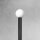 Stehlampe Wohnzimmer 173 cm Schwarz Weiß E27 Messing Glas Alu