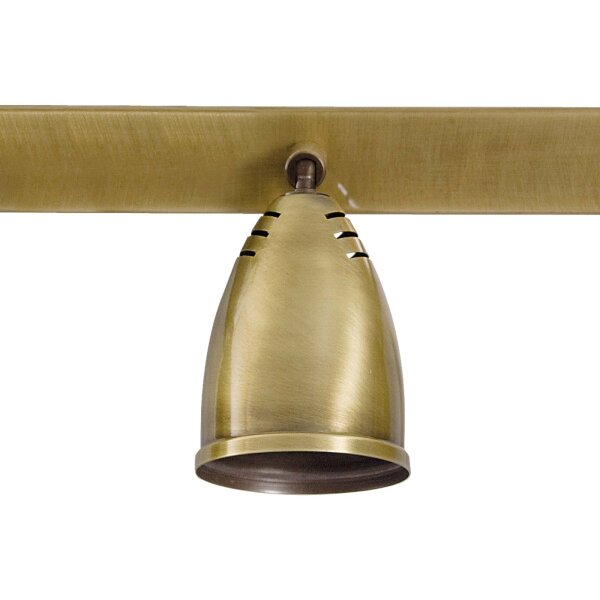 Wandleuchte Messing B: 40 cm schwenkbar in Bronze 3x E27