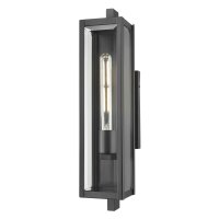 Außenleuchte Wand Schwarz H: 50,5 cm IP44 E27...