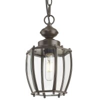 Hängelampe außen Braun Metall Glas E27 B: 18...