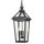 Pendelleuchte außen Rustikal 24 cm breit IP23 Schwarz 3x E14