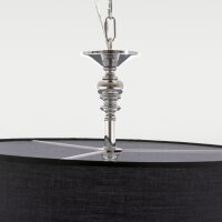 Hängelampe Stoff Metall rund Ø 50 cm 5x E14...