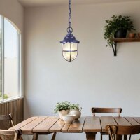 Pendelleuchte au&szlig;en Messing Glas E27 IP54 rund D: 16 cm