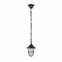 Außenleuchte Glas Messing E27 IP54 Ø 16 cm rund