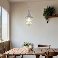 Au&szlig;enleuchte Echt-Messing Glas E27 IP54 rund D: 16 cm