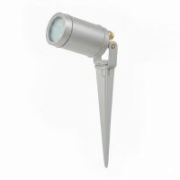 Stehleuchte au&szlig;en Messing massiv GU10 IP64 27 cm hoch