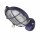 Kellerlampe Messing massiv Glas IP64 Blau E27 rund