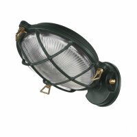 Außenwandleuchte Glas Messing massiv E27 IP64...