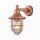 Außenlampe Wand Echt-Messing Glas E27 IP64 27 cm hoch