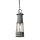 Lampe &agrave; suspendre grise aluminium verre IP44 ext&eacute;rieur