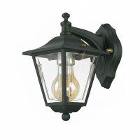 Außenwandleuchte Messing massiv E27 IP43 H: 23 cm...