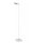 LED Stehlampe Weiß flexibel 2700-4000 K 134 cm dimmbar