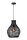 Dekorative Hängelampe Papier Schwarz Modern Ø35 cm rund
