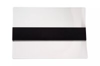 LED Wandleuchte Metall IP44 B:39 cm Schwarz 3000 K 12 W